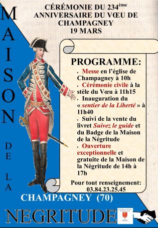 19 mars: 234ème anniversaire du Voeu de Champagney